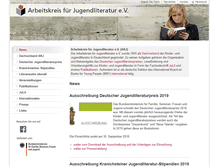 Tablet Screenshot of jugendliteratur.org
